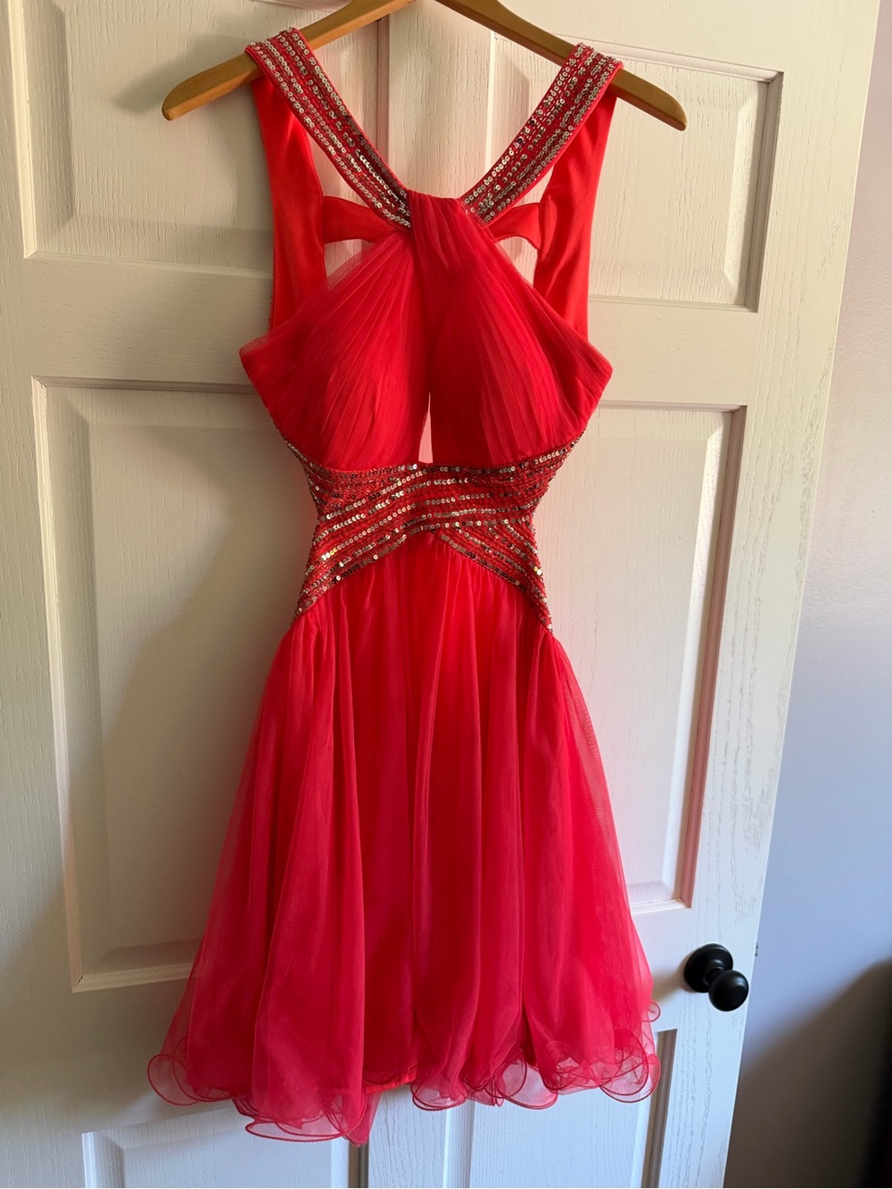 Pink Embellished Cocktail Dress